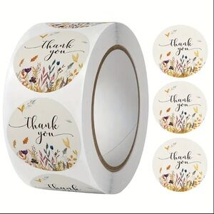 500 pcs "Thank You for Supporting My Small Business" Stickers